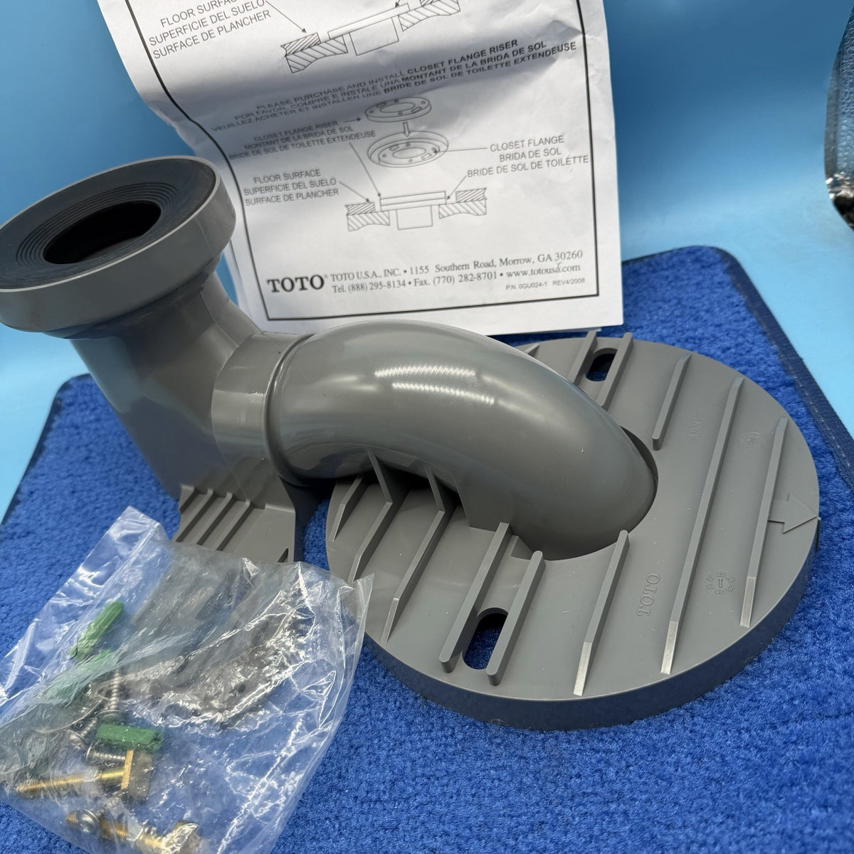 Uni Fit Rough In TOTO TSU01W.10R 10-in Unifit Modular Rough Installation Kit Toto Toile ...